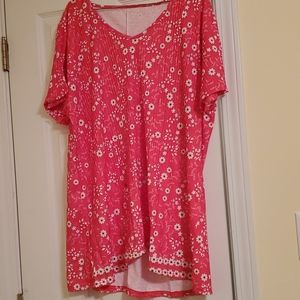 Plus size 1x red tunic